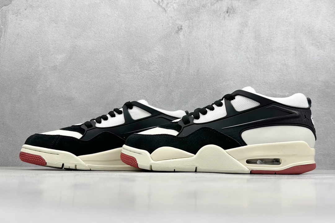 正单 Nike Air Jordan 4 Retro RM 乔丹四代 白黑红 Air Jordan AJ4 Retro FQ7939-100