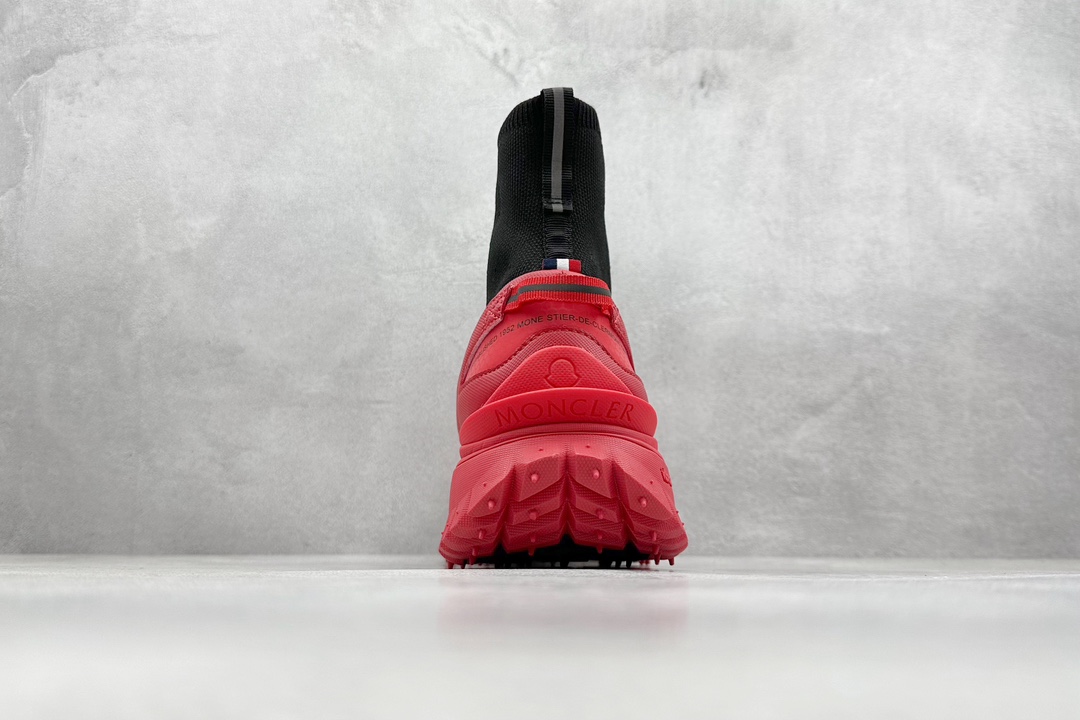 Moncler 盟可睐/蒙口 Trailgrip 针织鞋面厚底增高鞋