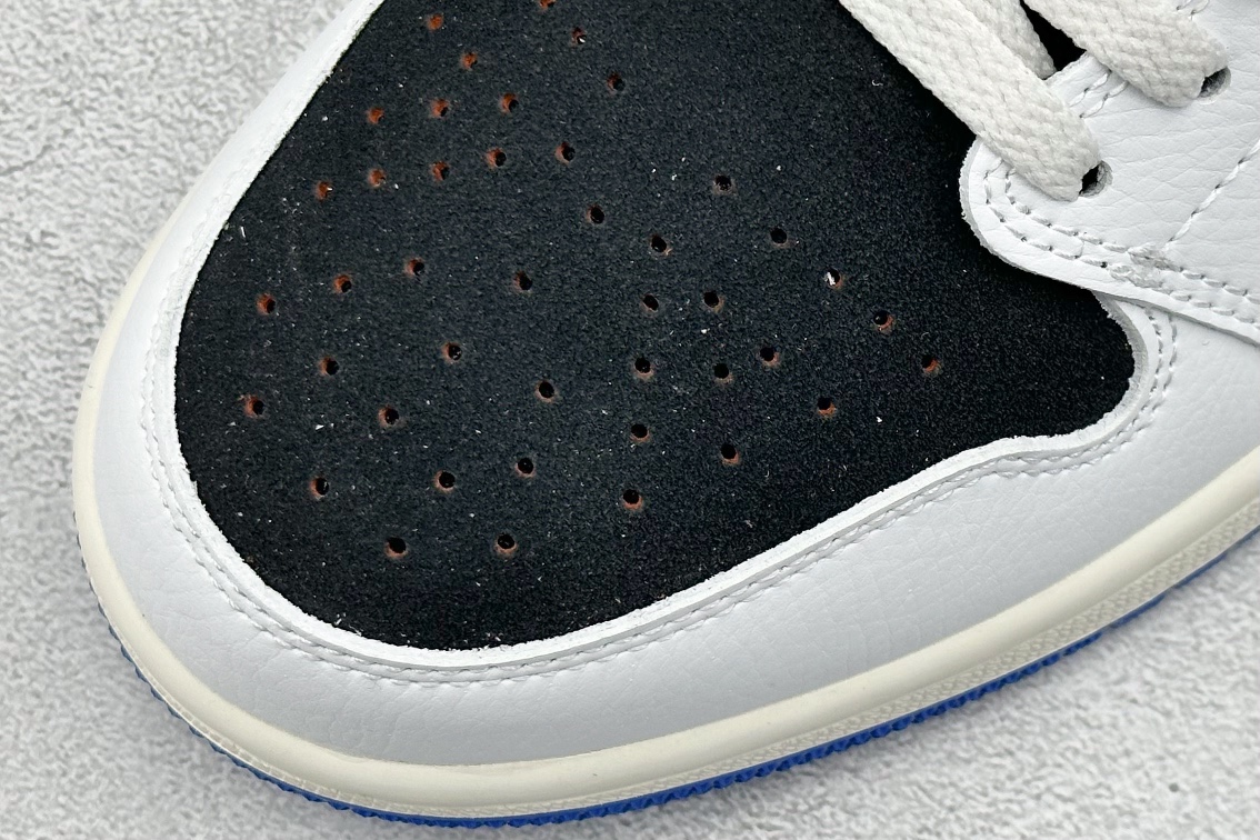 外贸 Air Jordan 1 Retro Low ”Quai 54” 黑白蓝 HQ0764-001