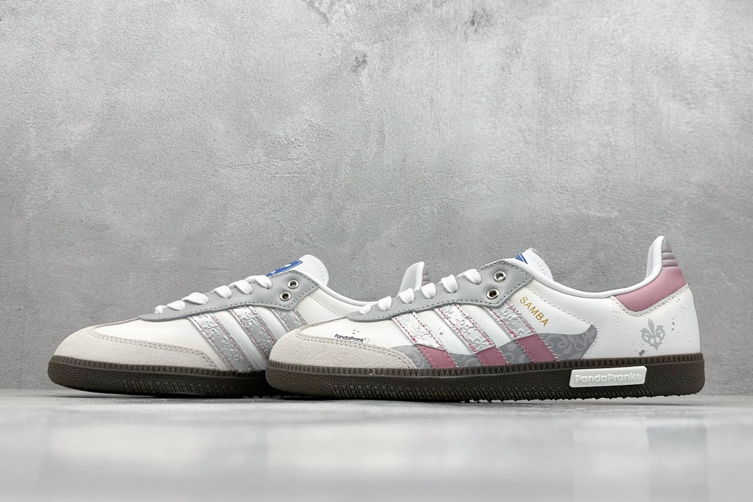 盒 adidas originals Samba 摩登微镜 白粉 B75806