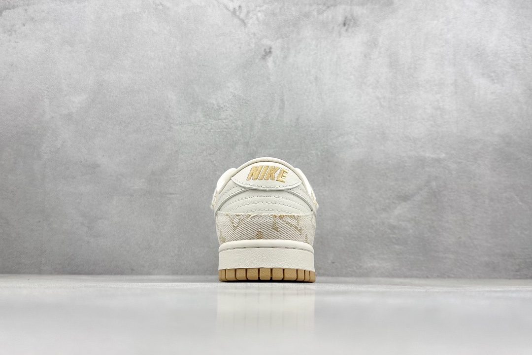 Nike SB Dunk Low x Louis Vuitton 定制绑带白黄 SJ2068-247