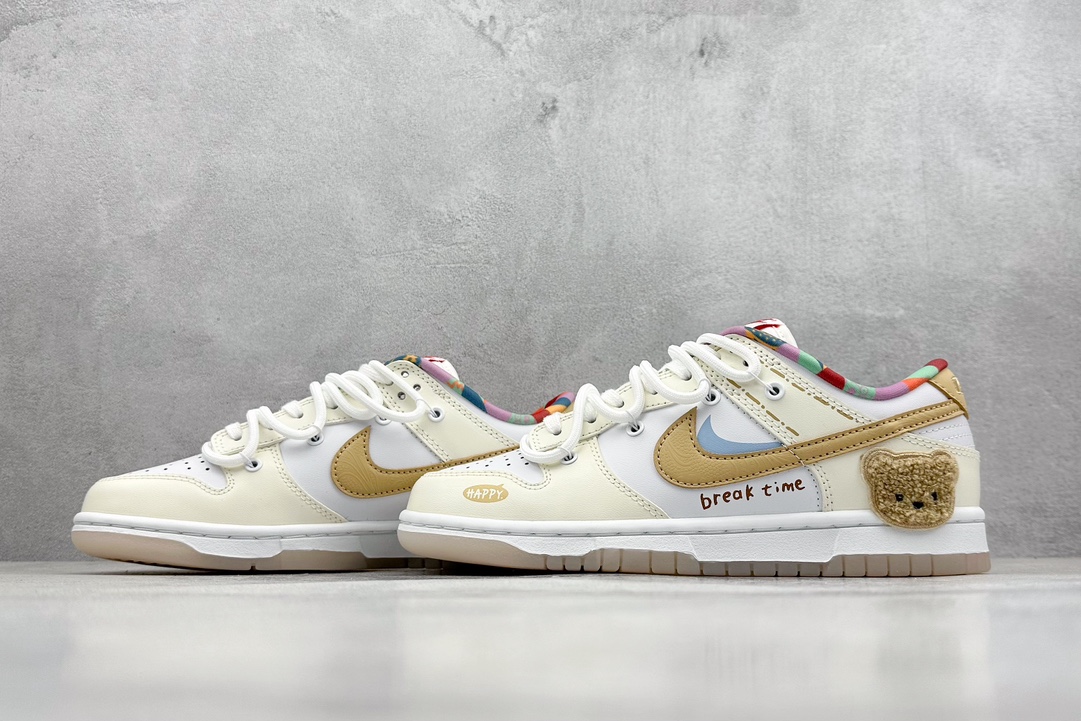 YC版 Nike Dunk Low 蛋糕小熊 白黄色 FN8913-141