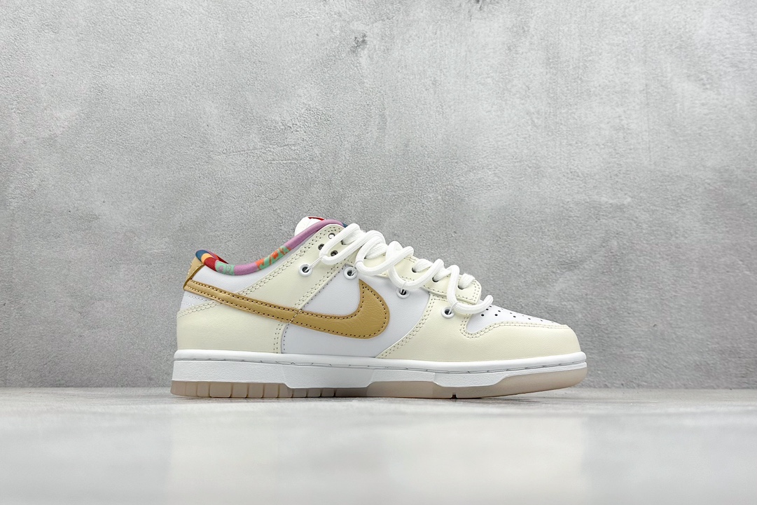 YC版 Nike Dunk Low 蛋糕小熊 白黄色 FN8913-141