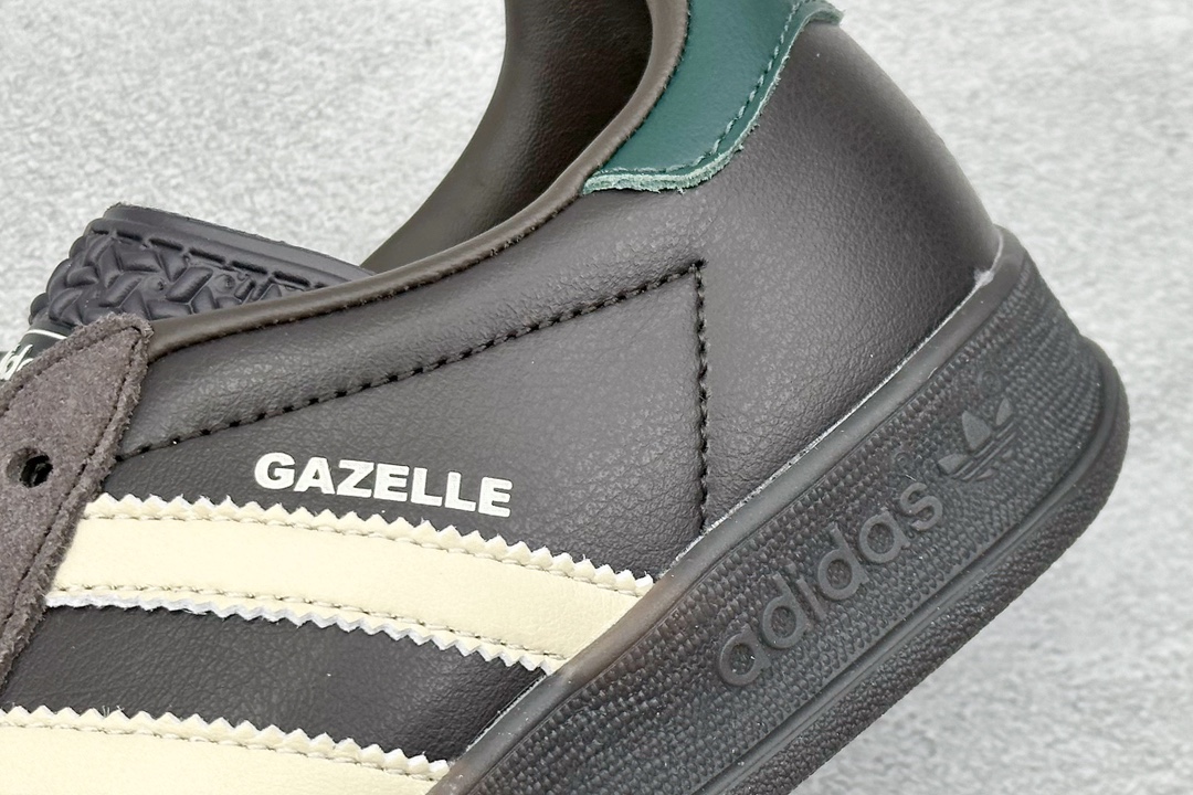 ZX神版 adidas Originals Gazelle INdoor 黑棕 三叶草休闲防滑耐磨低帮板鞋 IH0374