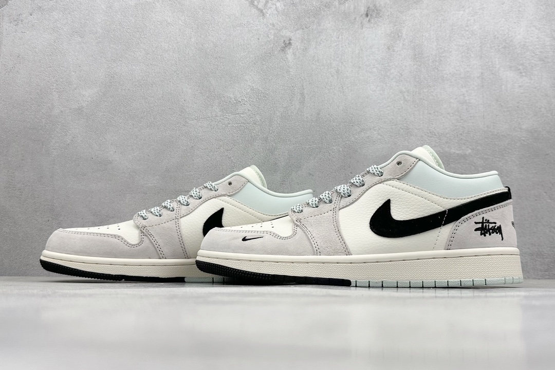 Fragment x TS x Air Jordan 1 Low x 斯图西 三方联名倒钩低帮 LJ6688-008