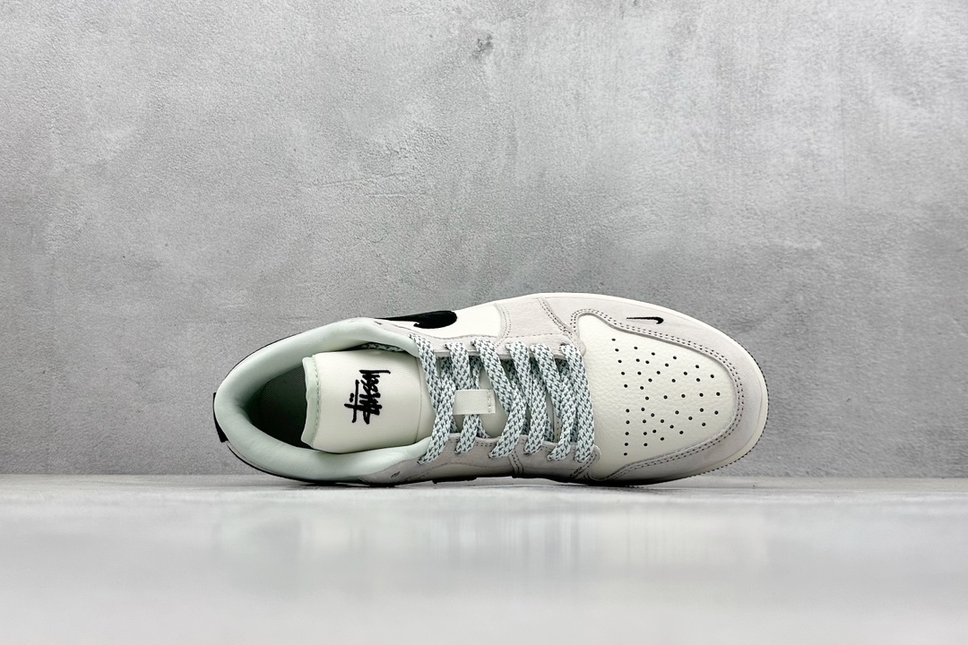 Fragment x TS x Air Jordan 1 Low x 斯图西 三方联名倒钩低帮 LJ6688-008