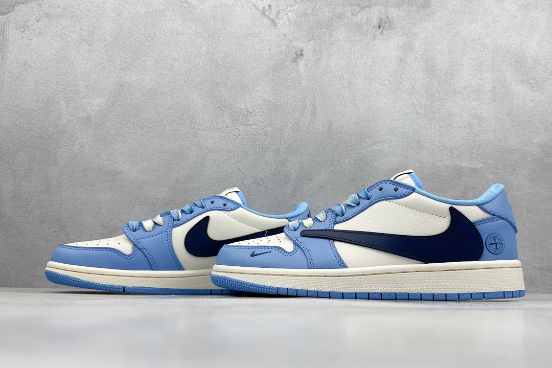 Fragment x TS x Air Jordan 1 Low x 石头岛 三方联名低帮 JJ5288-009