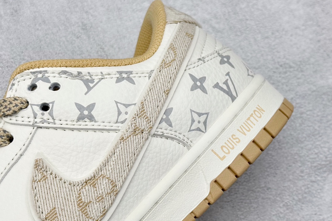 Nike SB Dunk Low x Louis Vuitton 白黄印花满天星 FC1688-164