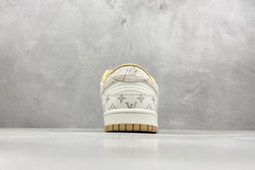 Nike SB Dunk Low x Louis Vuitton 白黄印花满天星 FC1688-164