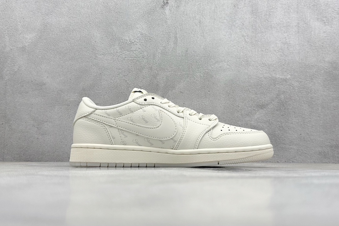 Travis Scott x Nike Air Jordan 1 Low x Stuy 三方联名 Air Jordan 1 Low 反转奶白蓝小钩倒钩 LJ5188-013