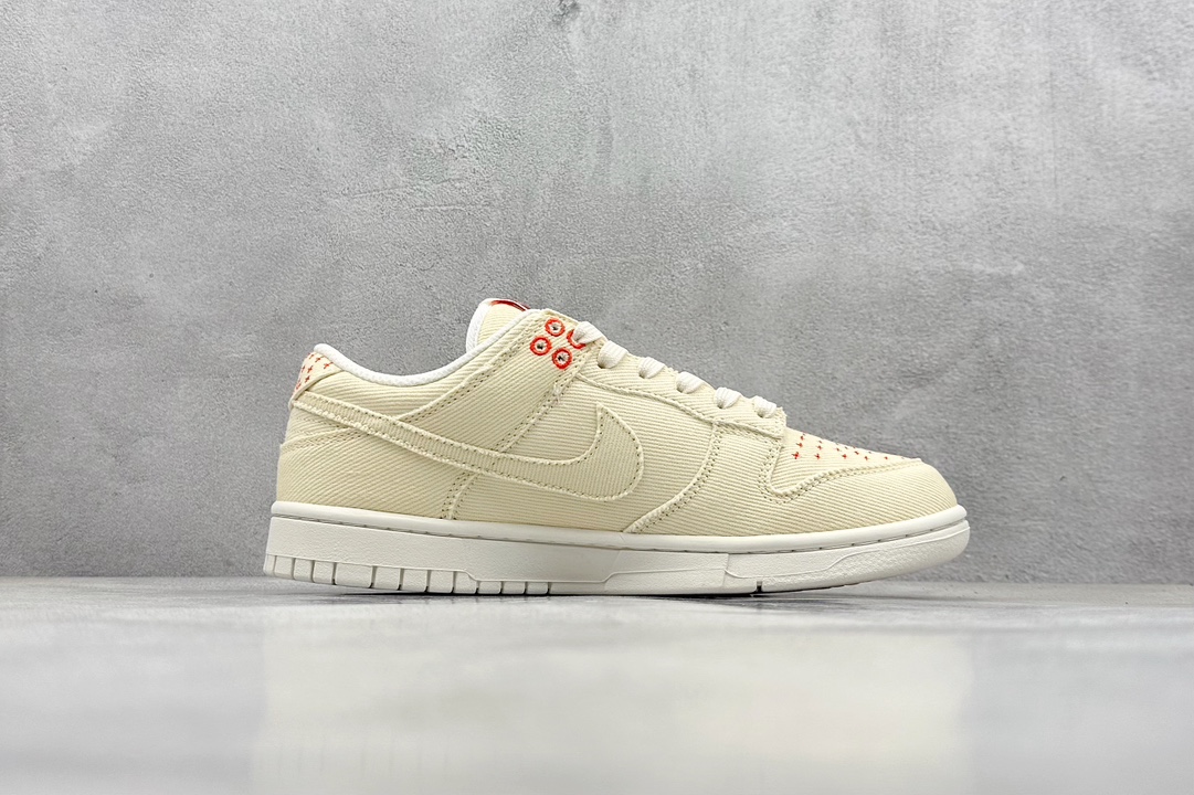 Nike SB Dunk Low x Supreme 米黄帆布三小钩 KK1888-001