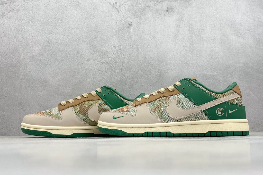 Nike SB Dunk Low x CLOT 米白青棕 XB3802-355