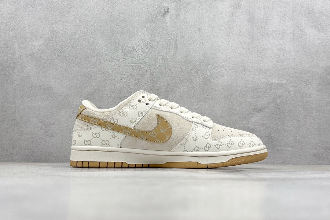 Nike SB Dunk Low x GUCCI 灰黄翻毛 FC1688-157