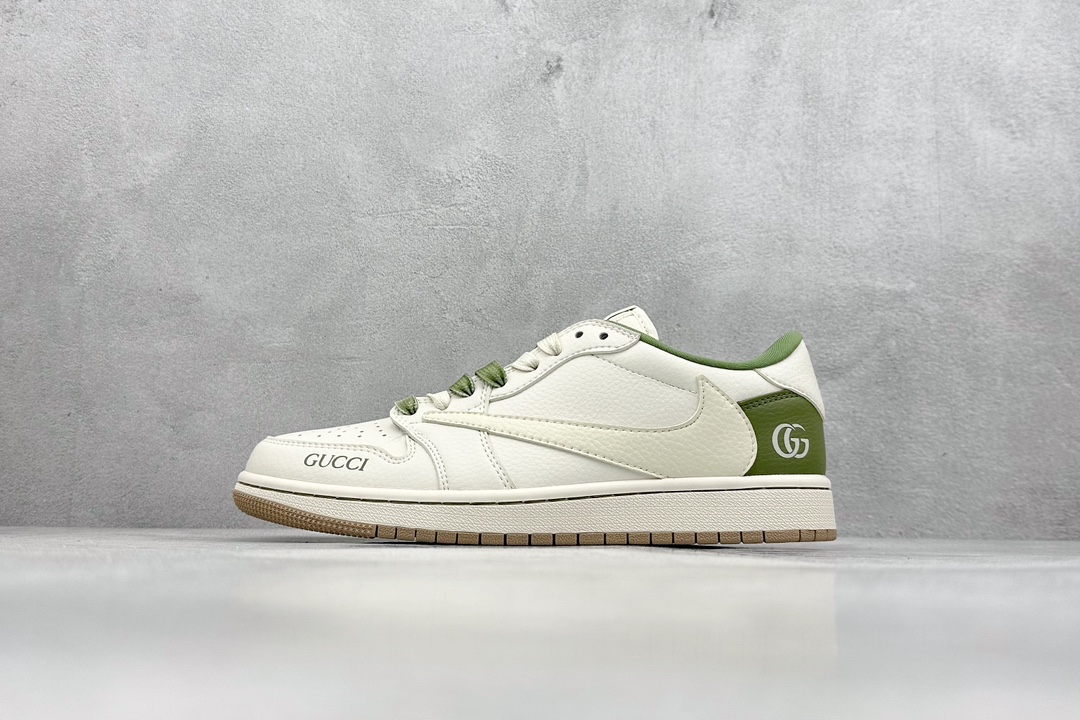 Fragment x Travis Scott x Gucci Air Jordan 1 Low 三方联名倒钩 XY2688-105