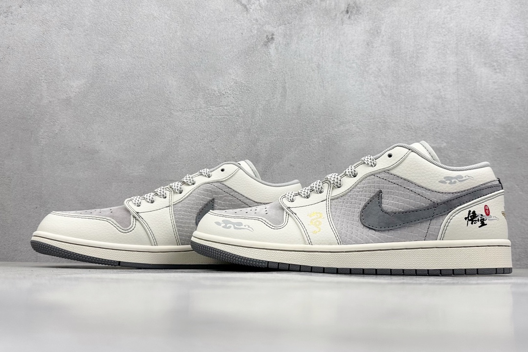 Fragment x Travis Scott x 灰悟空 Air Jordan 1 Low 三方联名倒钩  SJ9950-041