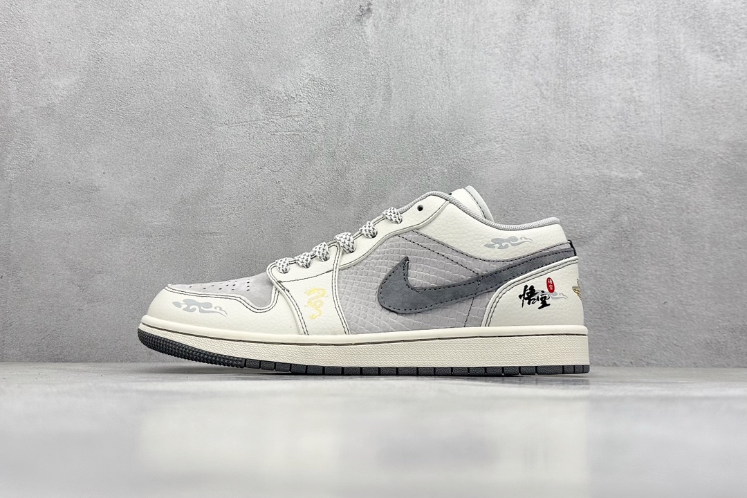 Fragment x Travis Scott x 灰悟空 Air Jordan 1 Low 三方联名倒钩  SJ9950-041