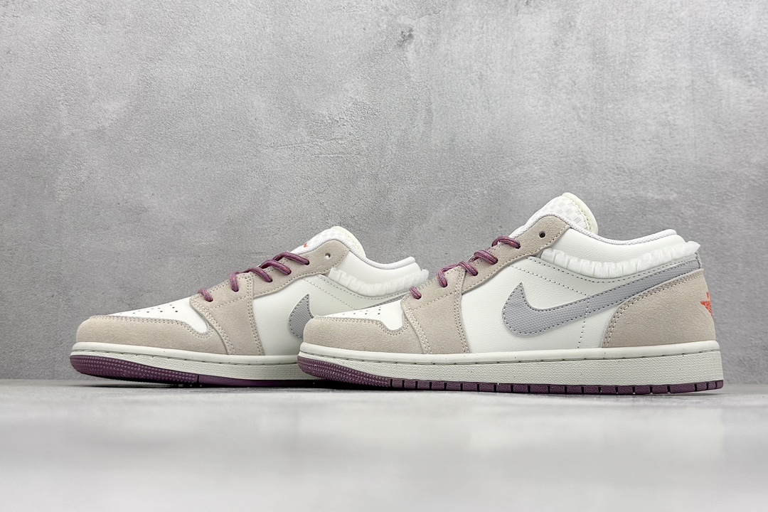 K版 Air Jordan 1 Low 帆白 AJ1乔1低帮休闲板鞋 FQ8094-100