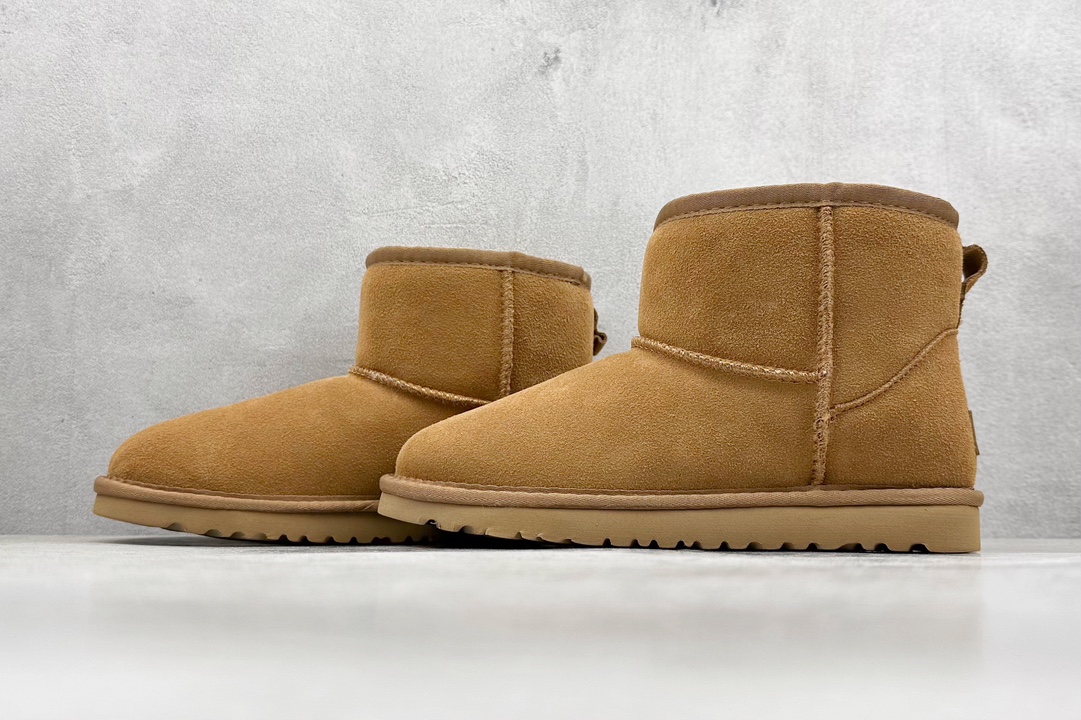 UGG CLASSIC MINI 官方经典款 羊皮毛一体高品质 15MM外跟+2CM内增高 短筒雪地靴