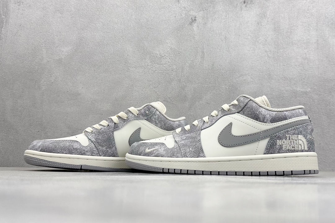 The North Face x Air Jordan 1 Low 岩石灰  DC2024-023