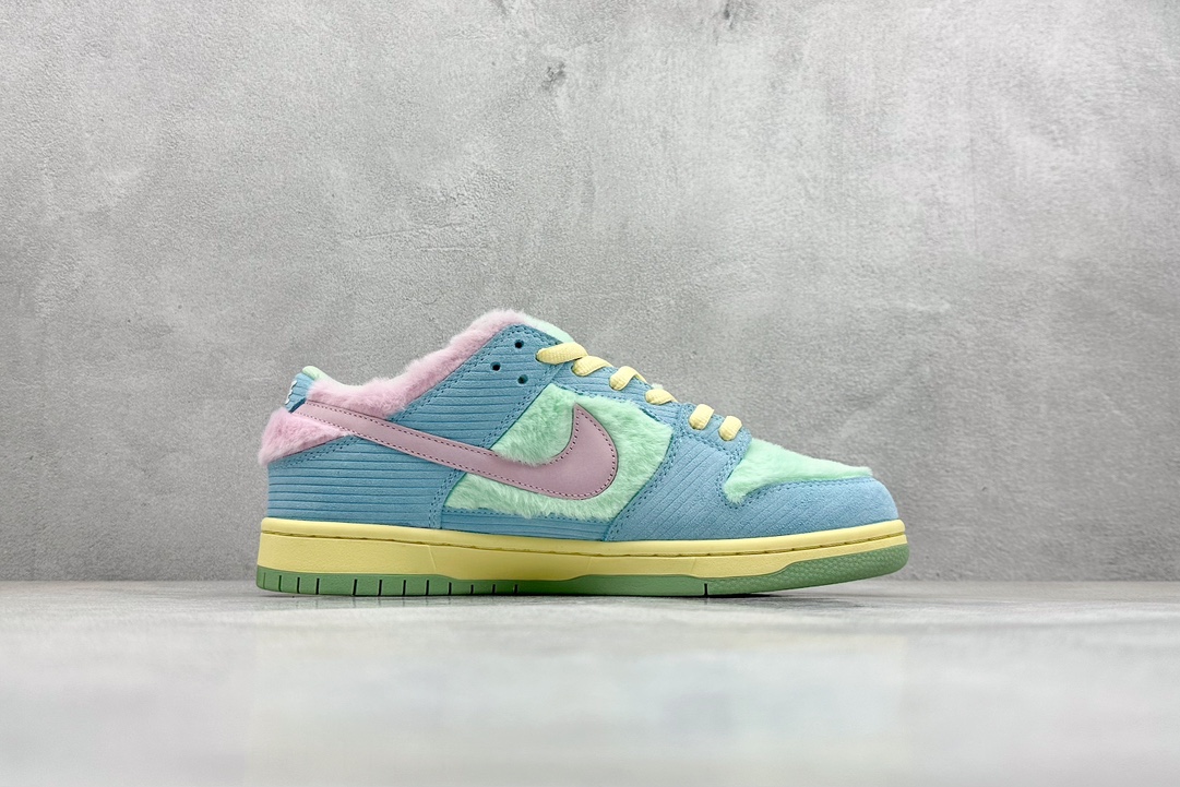 ZY版 Verdy x Nike Dunk SB蓝绿粉  FN6040-400