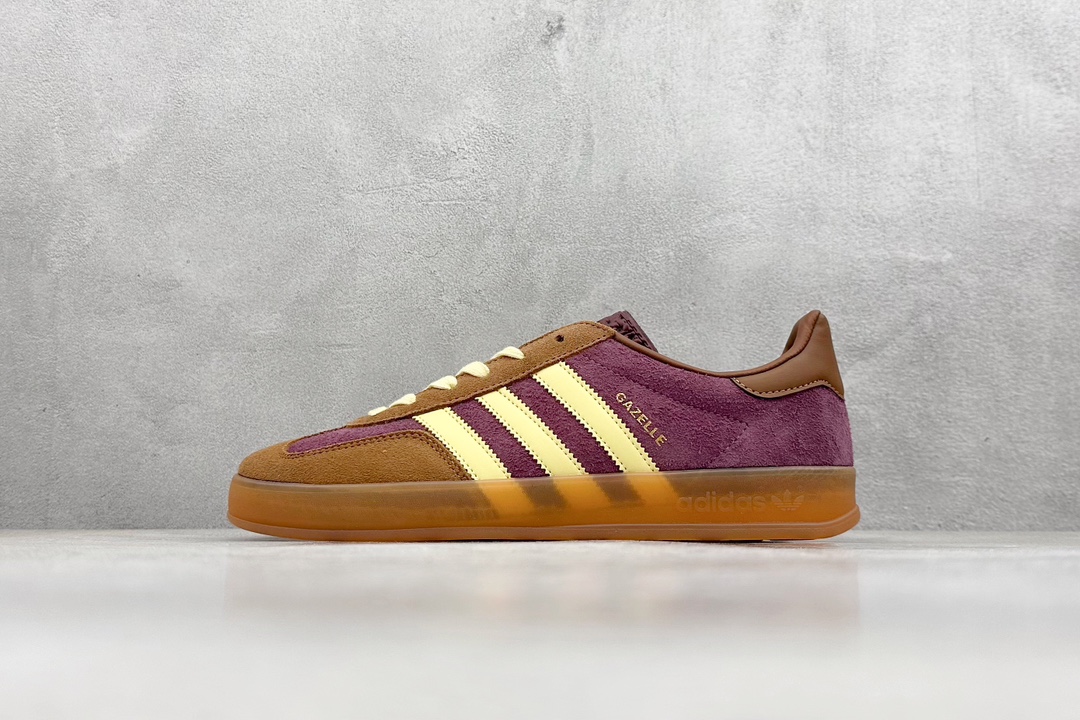 adidas Originals Gazelle INdoor 三叶草休闲防滑耐磨低帮板鞋 IG1024