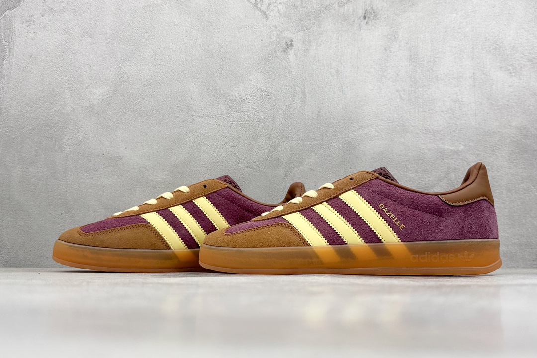 adidas Originals Gazelle INdoor 三叶草休闲防滑耐磨低帮板鞋 IG1024