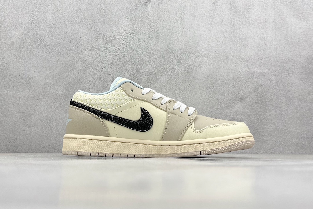 K版 Air Jordan 1 Low 米棕 AJ1乔1低帮休闲板鞋 HQ3440-101