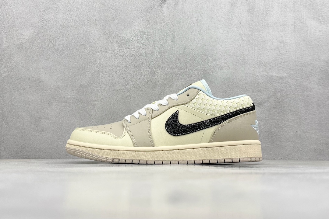 K版 Air Jordan 1 Low 米棕 AJ1乔1低帮休闲板鞋 HQ3440-101