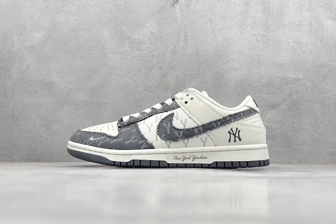 Nike SB Dunk Low x MLB 白灰牛仔印花 DQ1098-347