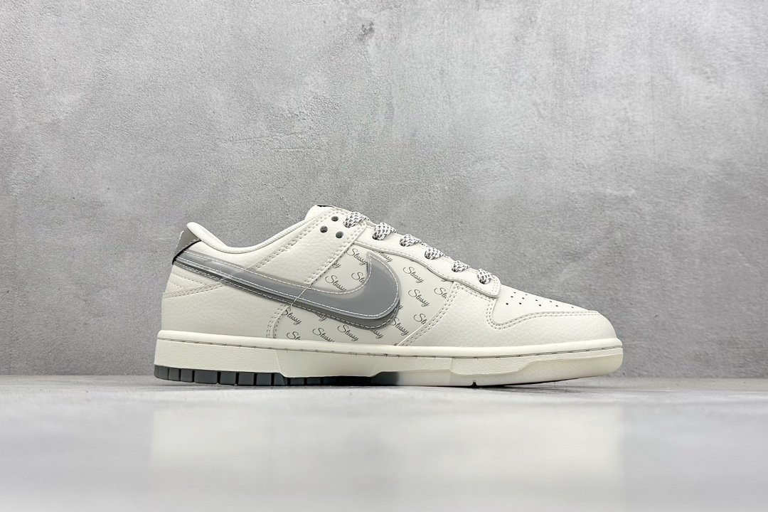 Nike SB Dunk Low x Stussy 白灰幻影双钩满天星 XX2025-206