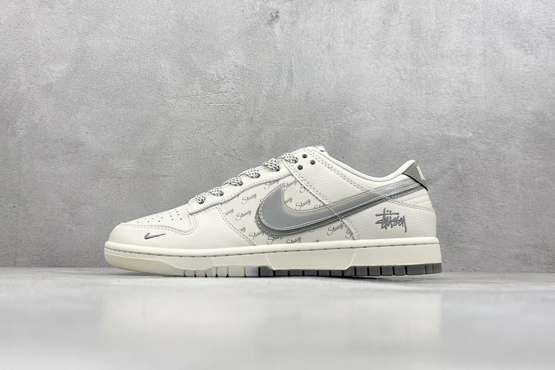 Nike SB Dunk Low x Stussy 白灰幻影双钩满天星 XX2025-206