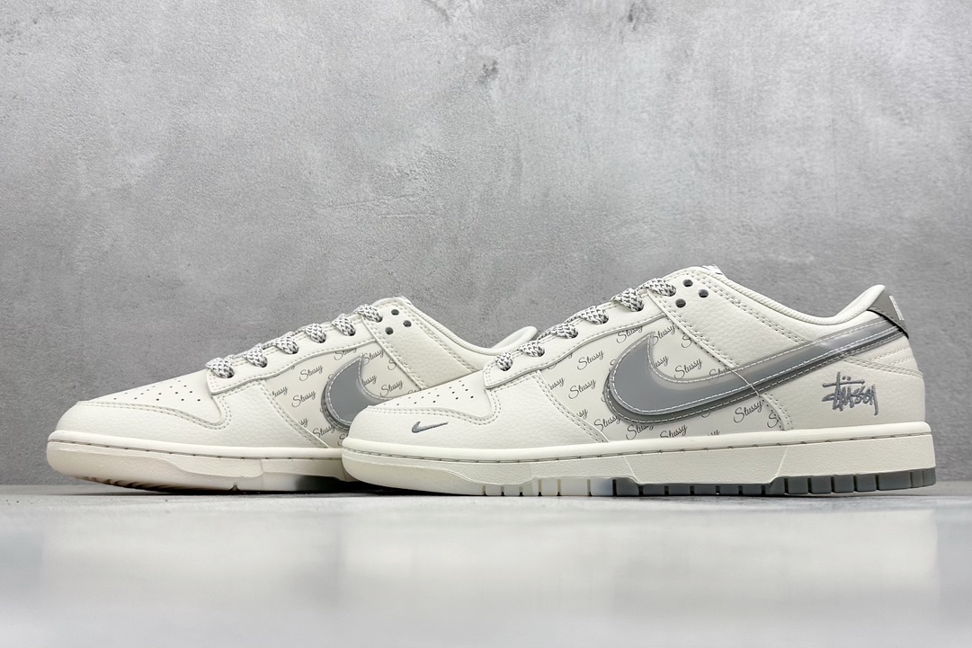 Nike SB Dunk Low x Stussy 白灰幻影双钩满天星 XX2025-206