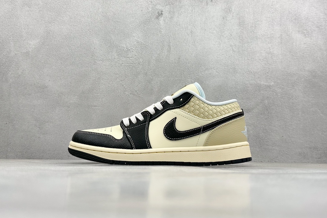 K版 Air Jordan 1 Low ”Coconut Milk Black“ AJ1 乔1海岛风情 低帮文化篮球鞋 HQ3437-101