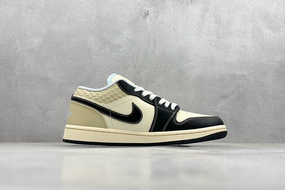 K版 Air Jordan 1 Low ”Coconut Milk Black“ AJ1 乔1海岛风情 低帮文化篮球鞋 HQ3437-101