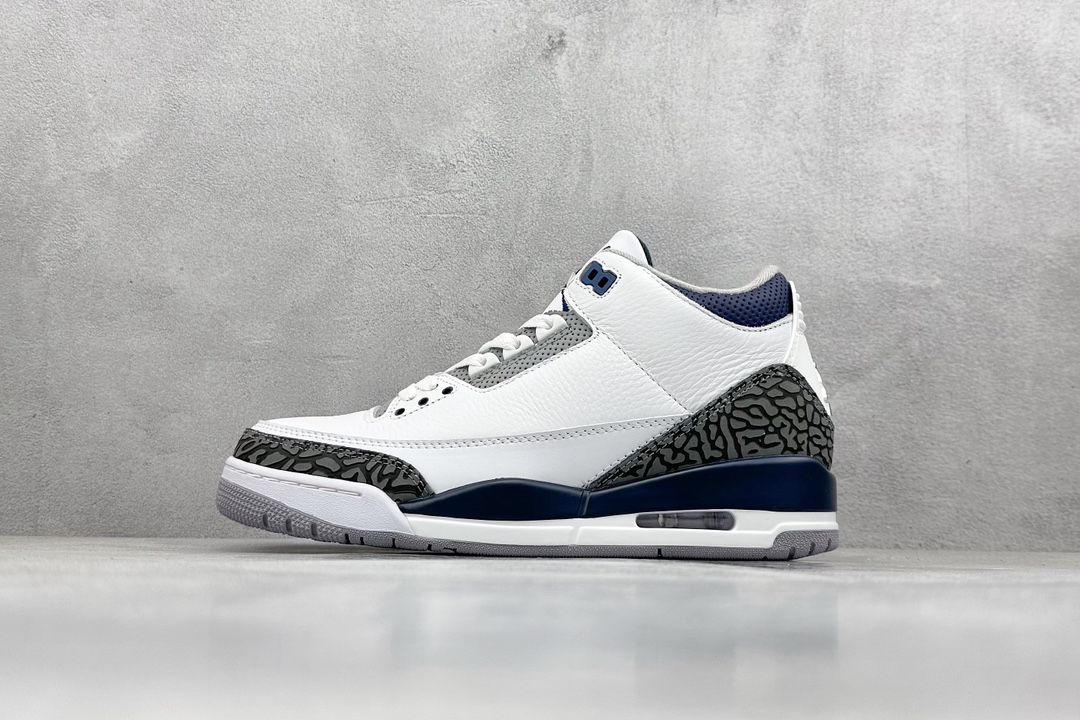 Air Jordan 3 Retro ”White Navy“ 灰蓝水泥 AJ3 CT8532-140