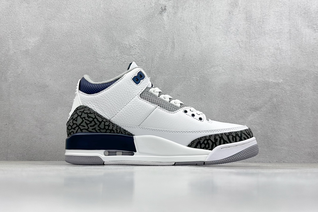 Air Jordan 3 Retro ”White Navy“ 灰蓝水泥 AJ3 CT8532-140