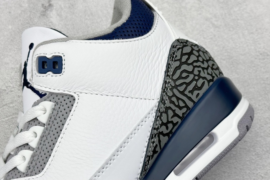 Air Jordan 3 Retro ”White Navy“ 灰蓝水泥 AJ3 CT8532-140