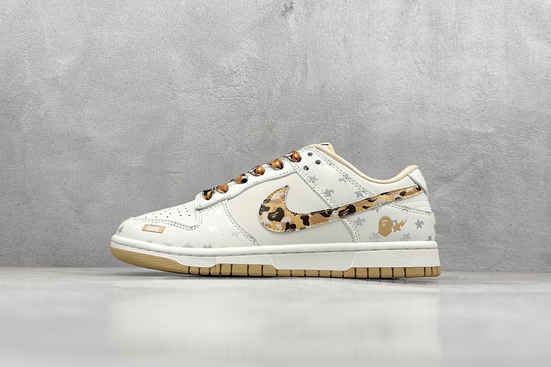 Nike SB Dunk Low x BAPE 白黄迷彩 DQ1098-352