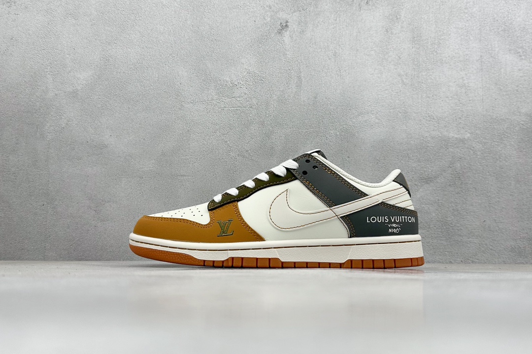 Nike SB Dunk Low x Louis Vuitton 白灰棕 DQ1098-356