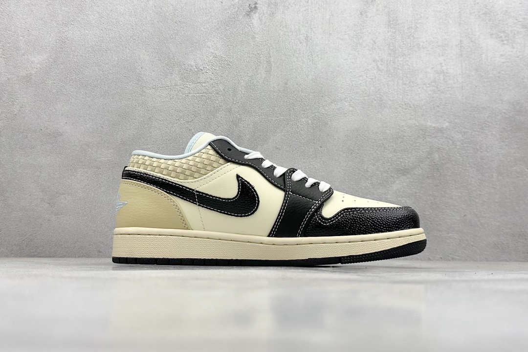 GX版 Air Jordan 1 Low ”Coconut Milk Black“ AJ1 乔1海岛风情 低帮文化篮球鞋 HQ3437-101