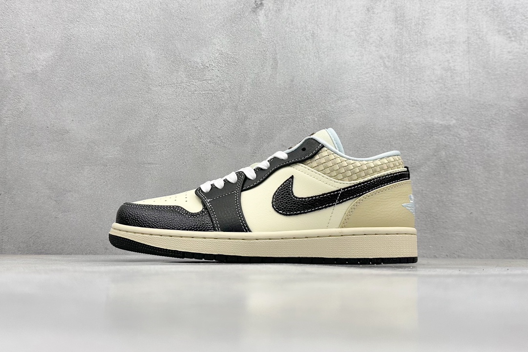 GX版 Air Jordan 1 Low ”Coconut Milk Black“ AJ1 乔1海岛风情 低帮文化篮球鞋 HQ3437-101