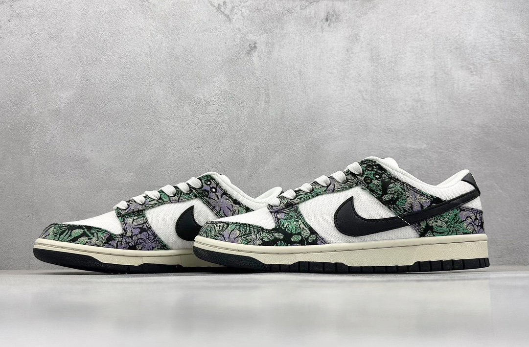 BA版 Nike SB Dunk Low 白黑花卉 FN7105-030