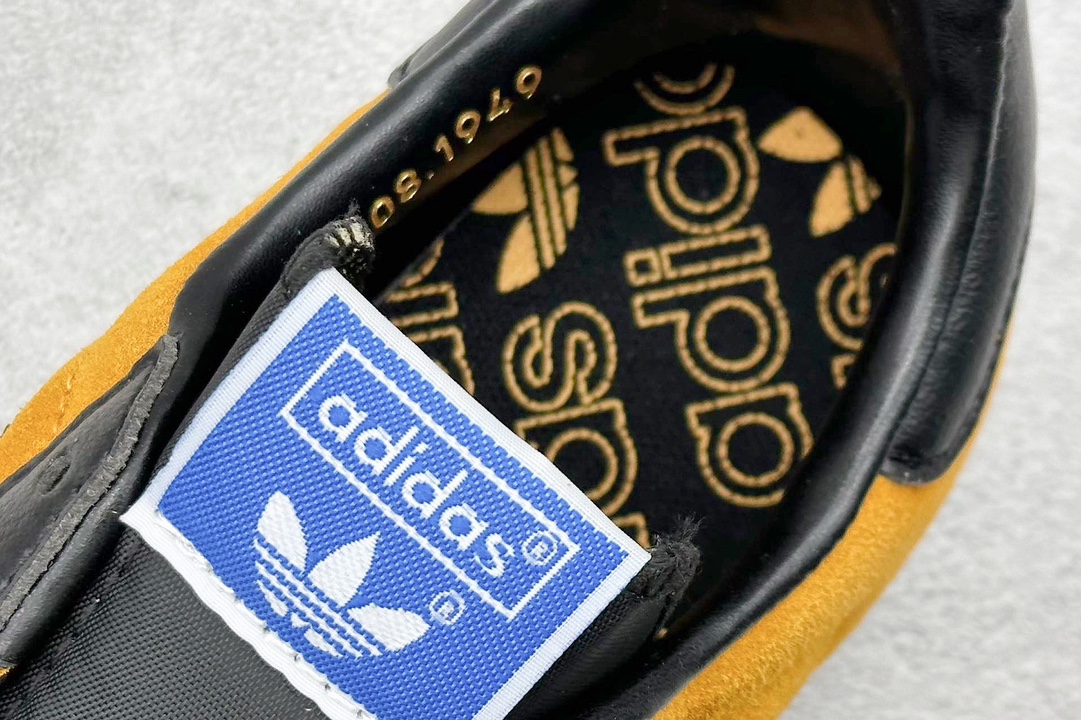 adidas Originals Gazelle 黄黑 三叶草休闲防滑耐磨低帮板鞋 JP5283