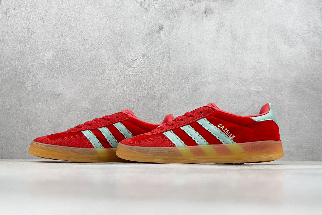 YH adidas Originals Gazelle INdoor 三叶草休闲防滑耐磨低帮板鞋 IG6786