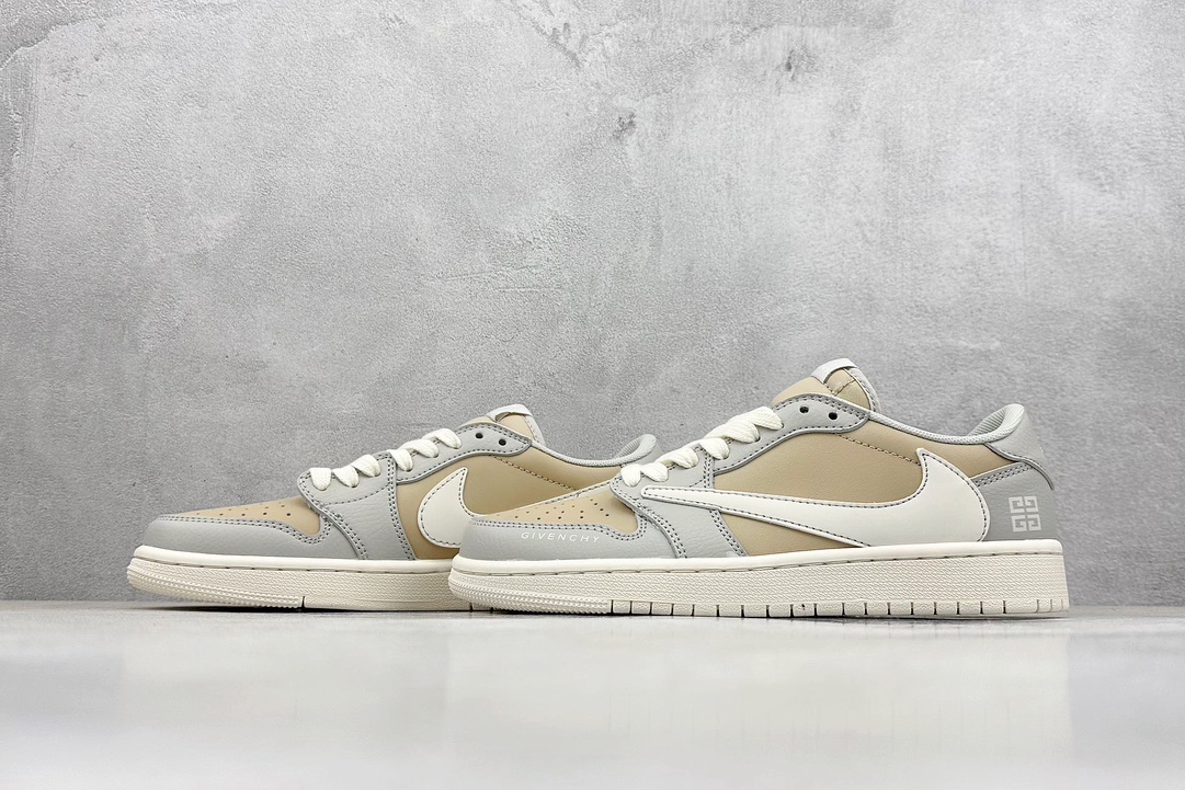 A Fragment x Travis Scott x GIVENCH Air Jordan 1 Low 三方联名倒钩 QY0568-951