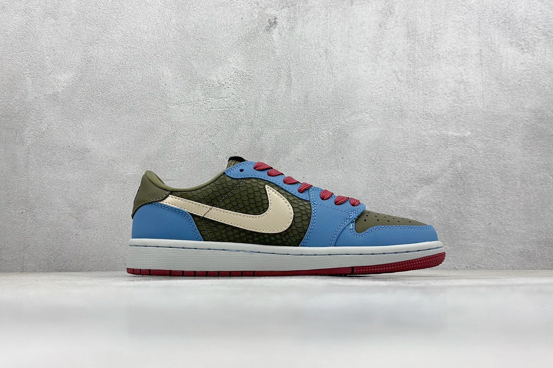 Travis Scott x Nike Air Jordan 1 Low x 黑神话悟空 直面天命 蓝黄绿 CH6336-015