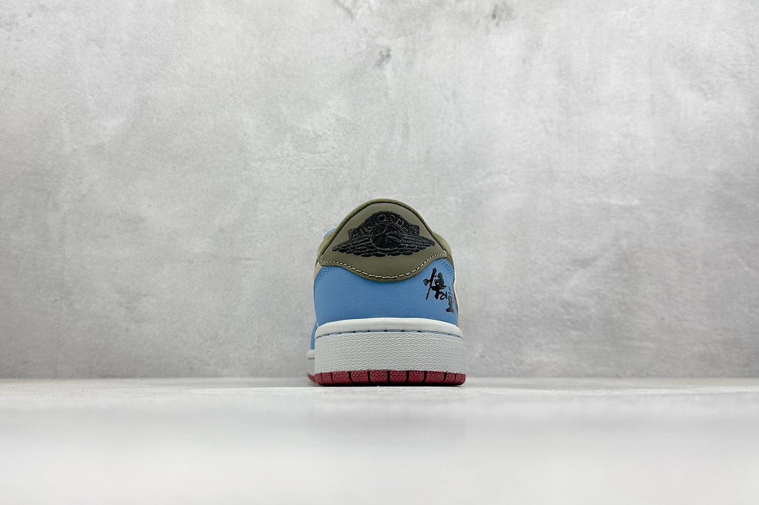 Travis Scott x Nike Air Jordan 1 Low x 黑神话悟空 直面天命 蓝黄绿 CH6336-015