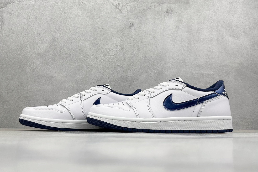 Dt纯原 Air Jordan 1 Low ”85 Metallic Blue” AJ1 乔1金属白蓝 FB9933-141