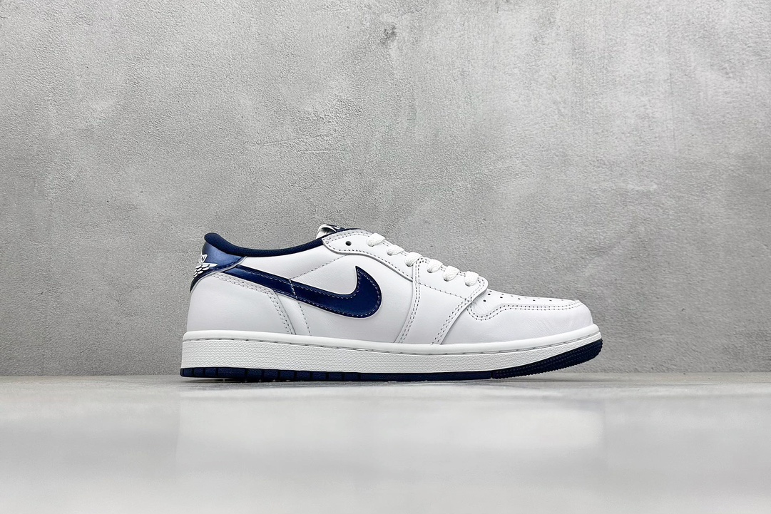 Dt纯原 Air Jordan 1 Low ”85 Metallic Blue” AJ1 乔1金属白蓝 FB9933-141