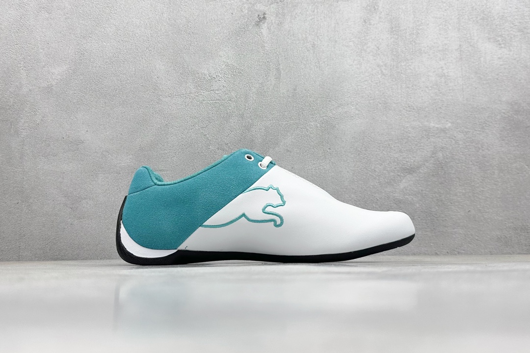 PUMA Future x SPARCO 联名 皮革牛皮织物 圆头休闲鞋 307891-01